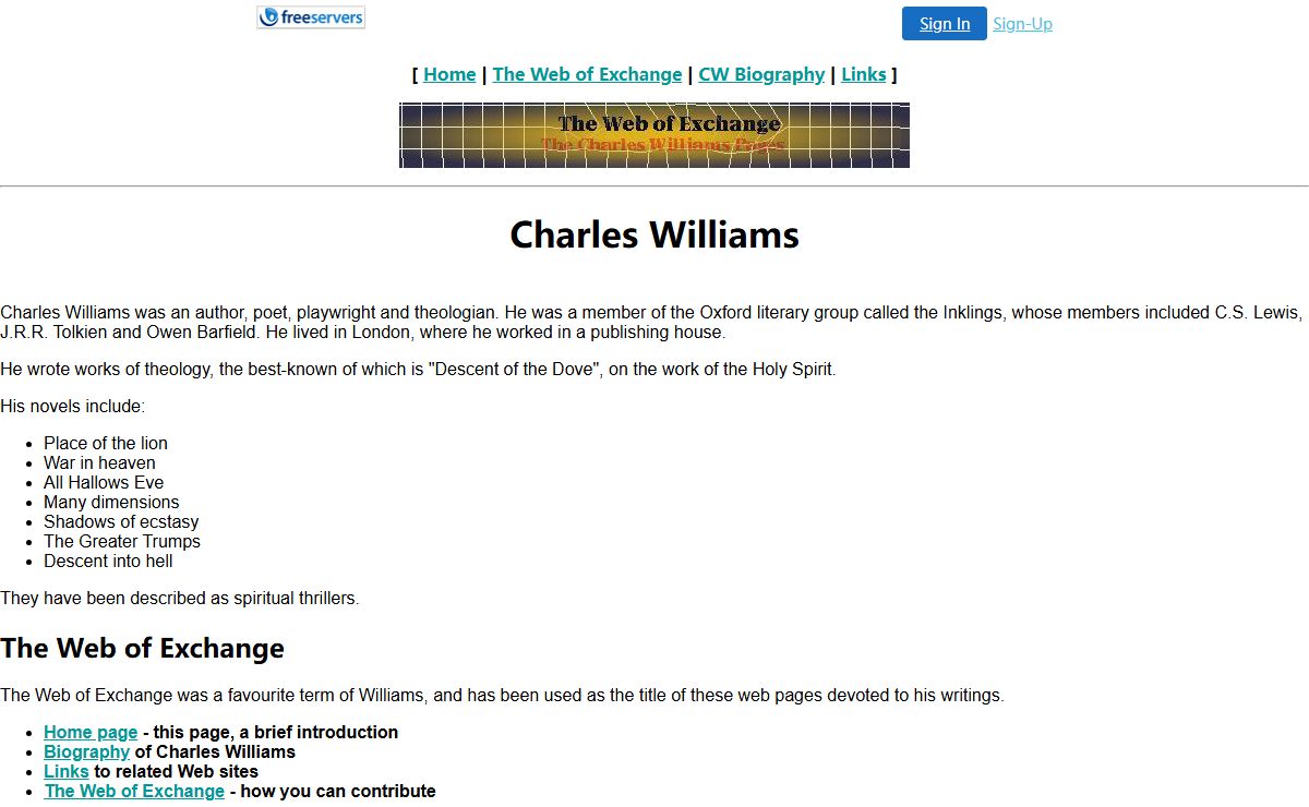 Charles Williams - poet, novelist, theologian