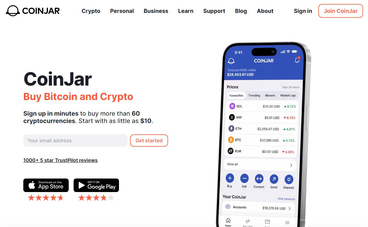 Cryptocurrency Exchange in Australia & the UK | CoinJar