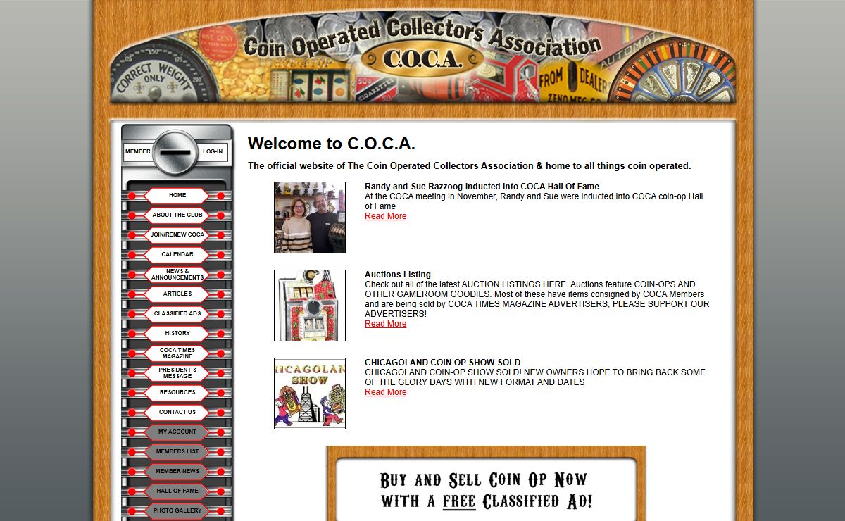 Coin Operated Collectors Association