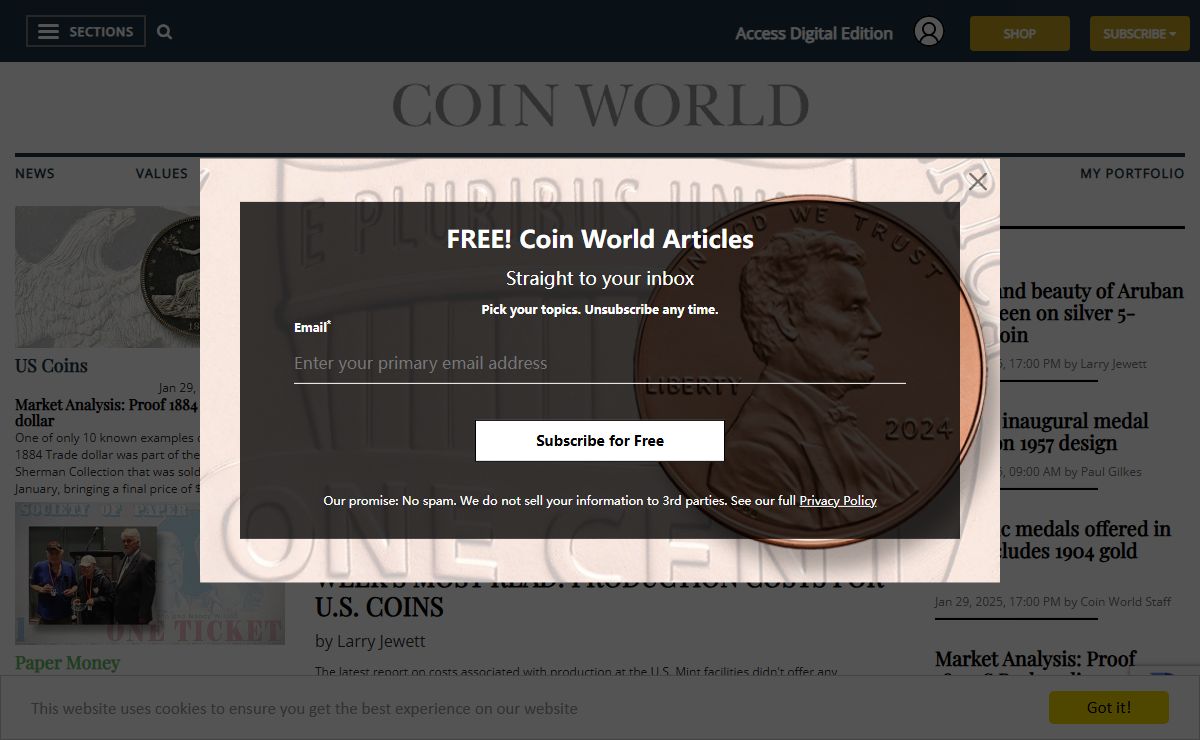 Coin Collecting & Numismatic Magazine - Coin World