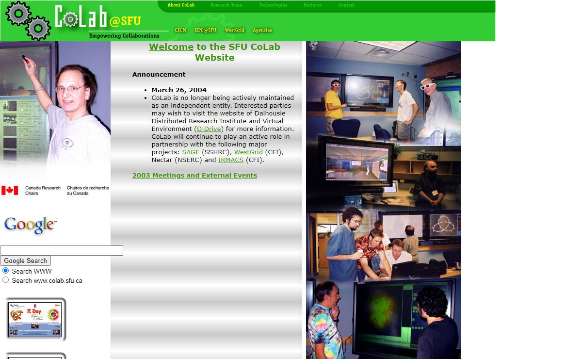 CoLab Home Page