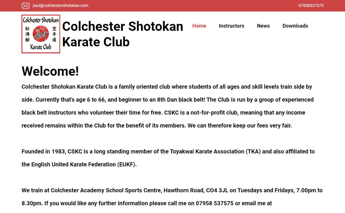 Colchester Shotokan Karate Club