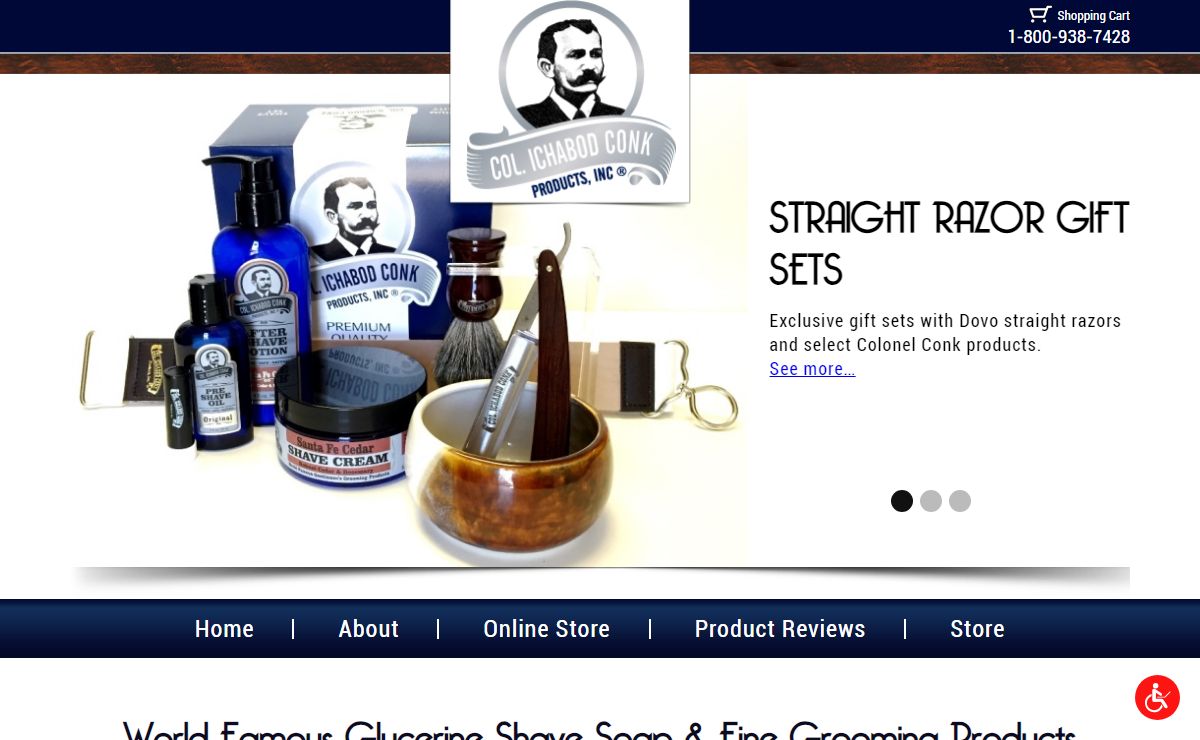 Col Ichabod Conk | World Famous Glycerine Shave Soap & Fine Grooming Products