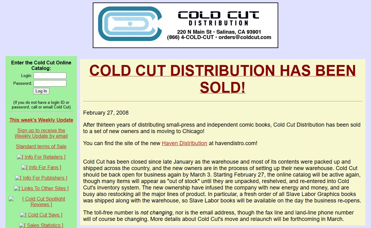 Cold Cut Distribution