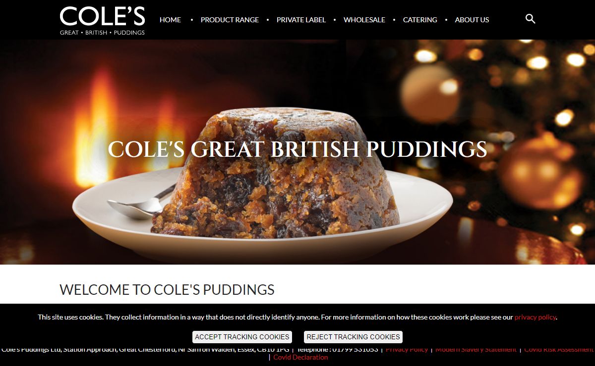 Cole's Puddings | Christmas Pudding Manufacturer and puddings to buy.