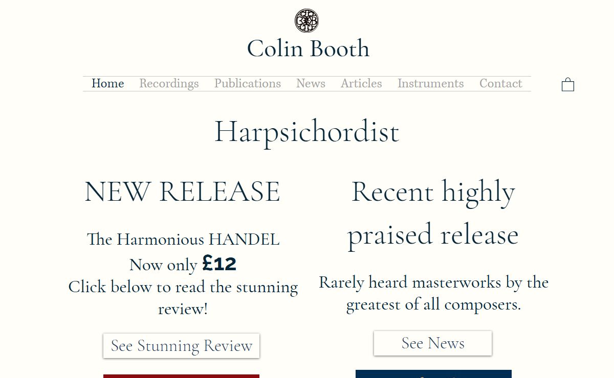 Home | Colin Booth | Harpsichord Maker and Haprsicordist