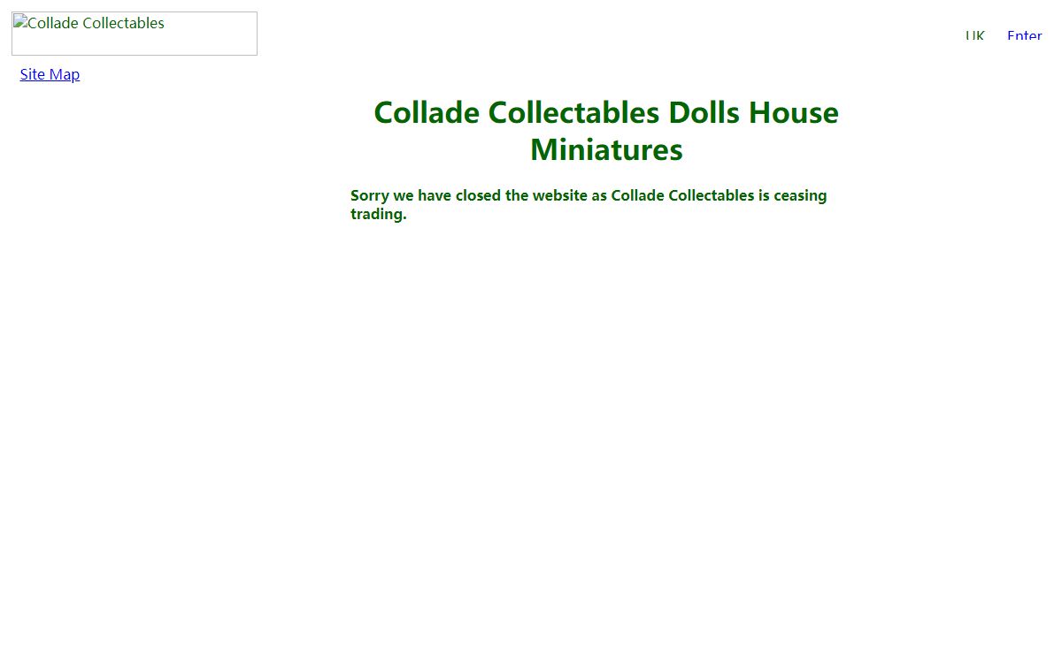 UK Dolls House Miniatures - Collade Collectables