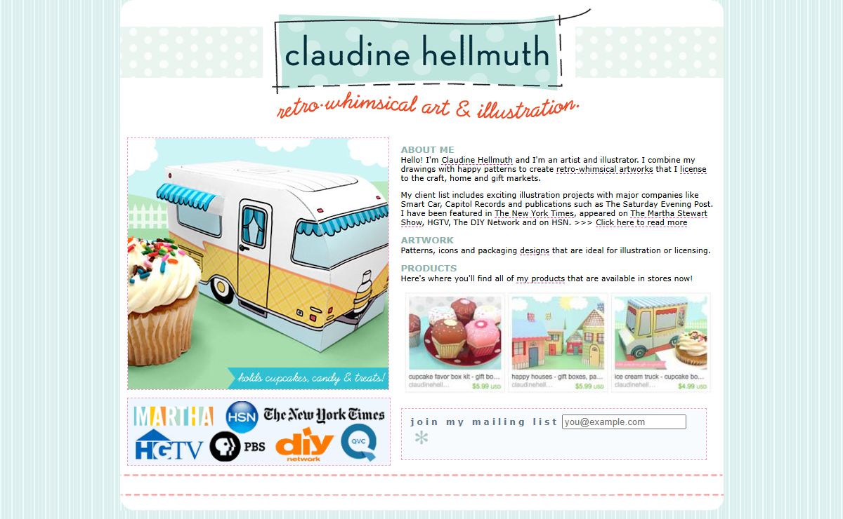 CLAUDINE HELLMUTH : retro * whimsical art & illustration