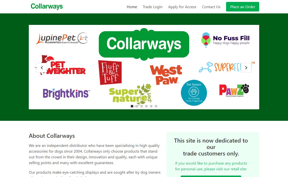 Wholesale dog accessories for the UK. | Collarways