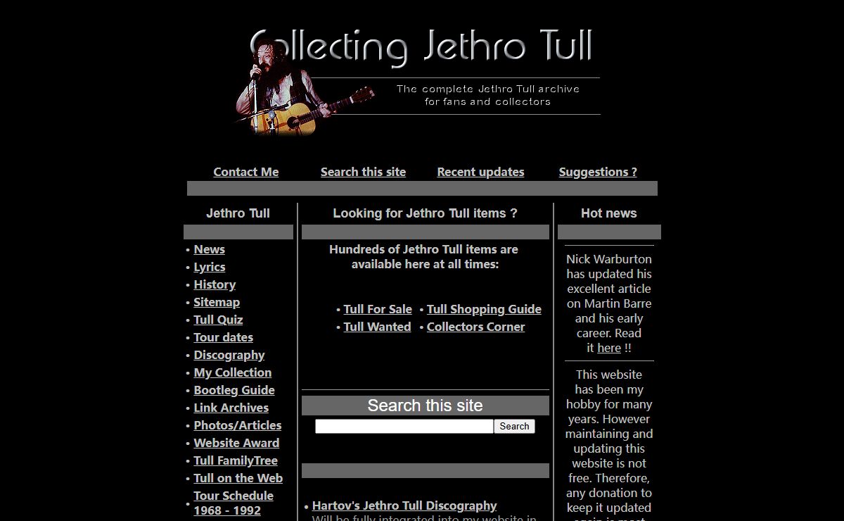 Collecting Jethro Tull