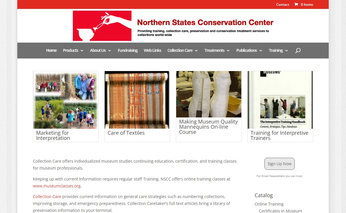 Online Museum Training Classes - Northern States Conservation Center