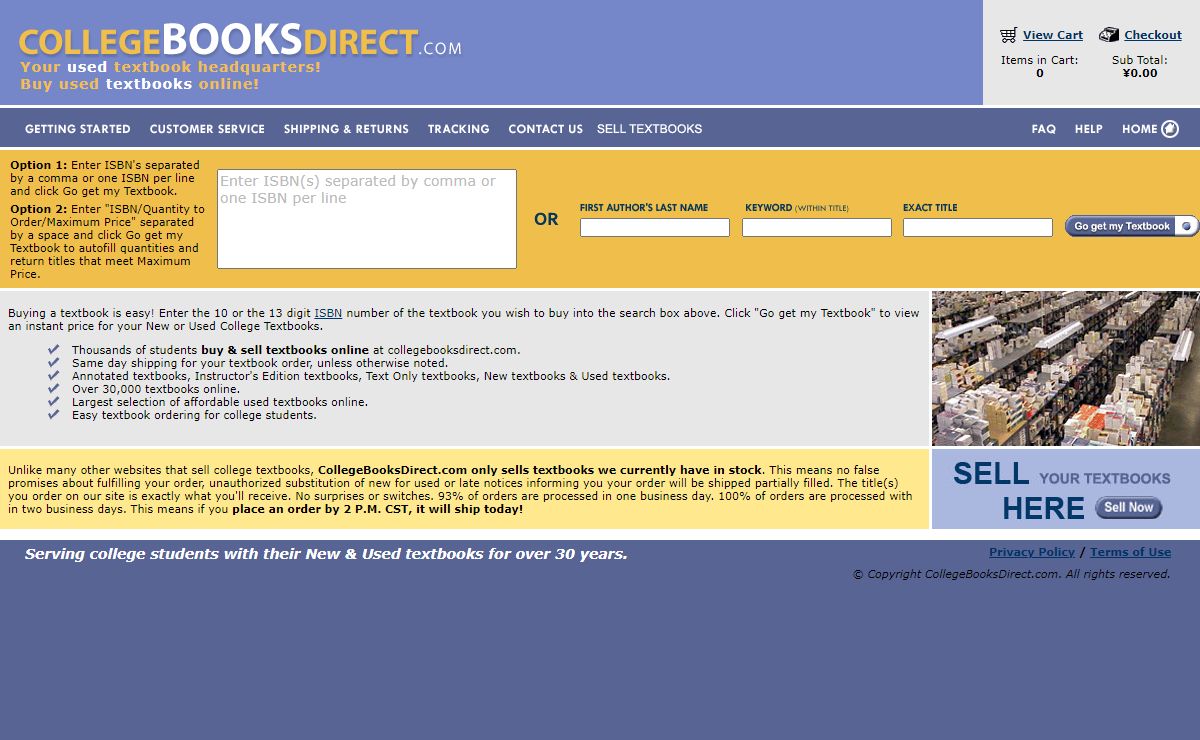 Buy and Sell New and Used Books | College Textbooks Cheap | CollegeBooksDirect.com