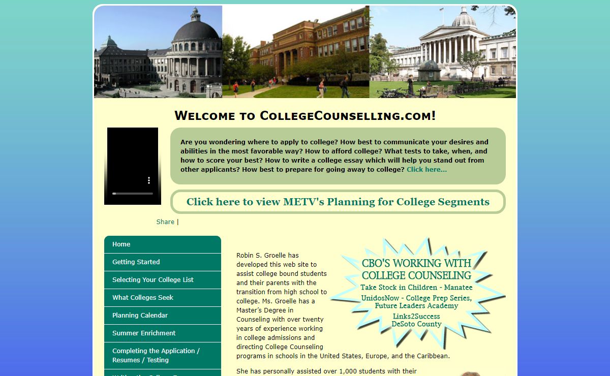 College Counseling for US and International College-Bound Students and Their Parents
