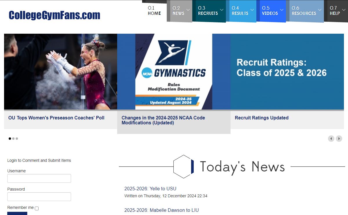 CollegeGymFans.com - CollegeGymFans.com