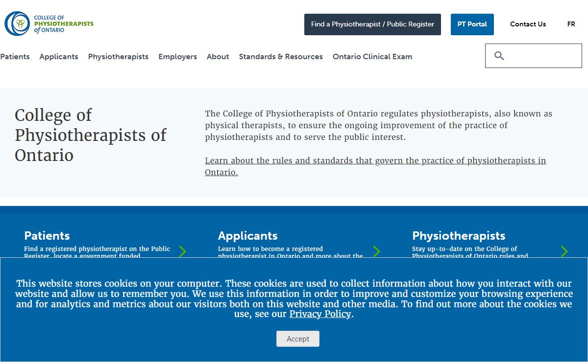 College of Physiotherapists of Ontario | Physiotherapy Ontario
