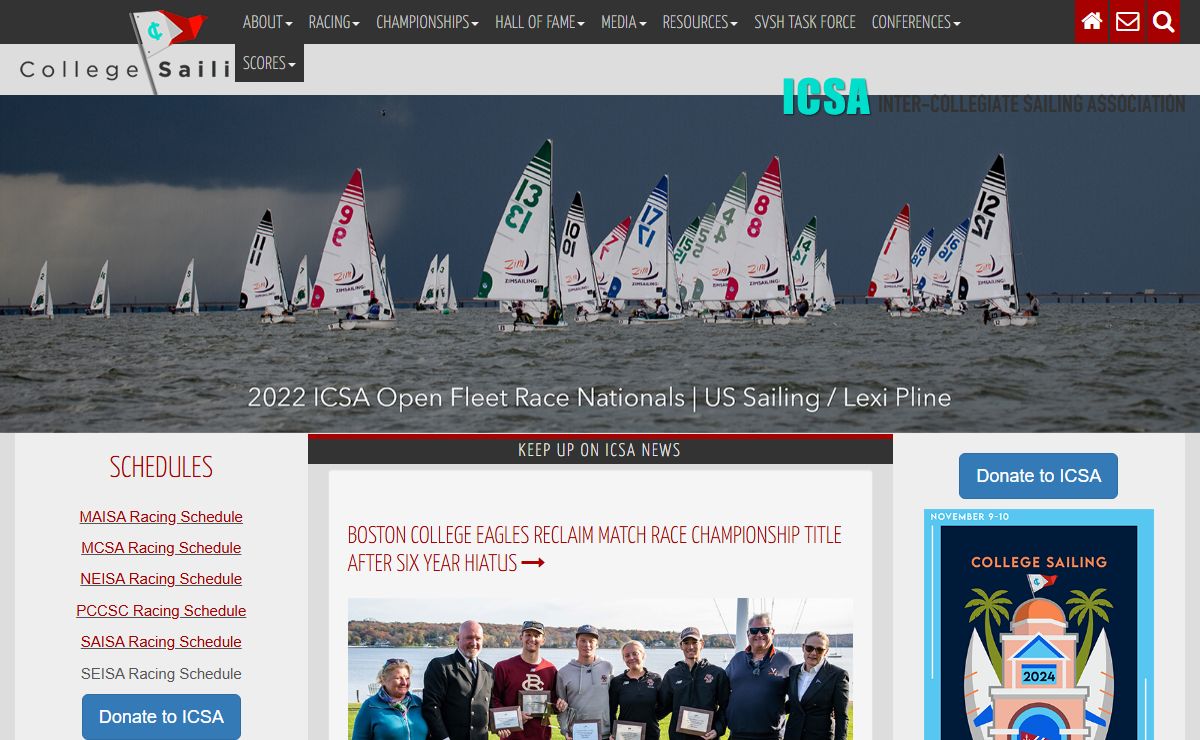 ICSA | Inter-collegiate Sailing Association