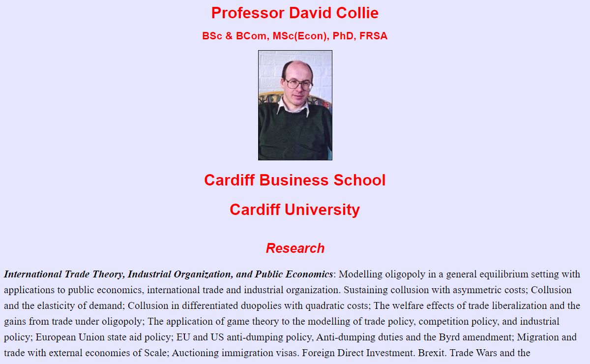 David Collie: Home Page