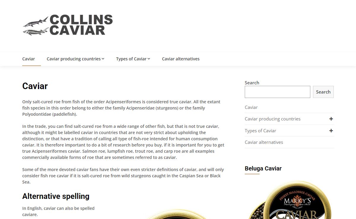 Caviar - Collins Caviar