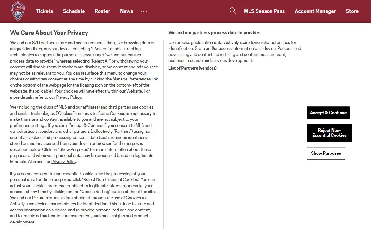 Official Colorado Rapids Website