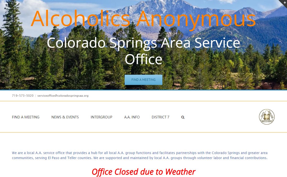 Colorado Springs Area Service Office – Alcoholics Anonymous of Colorado Springs