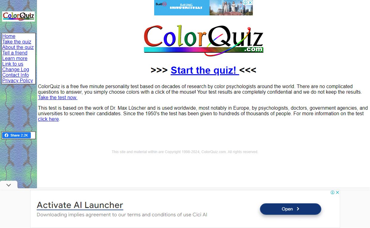 ColorQuiz.com - The free five minute personality test!