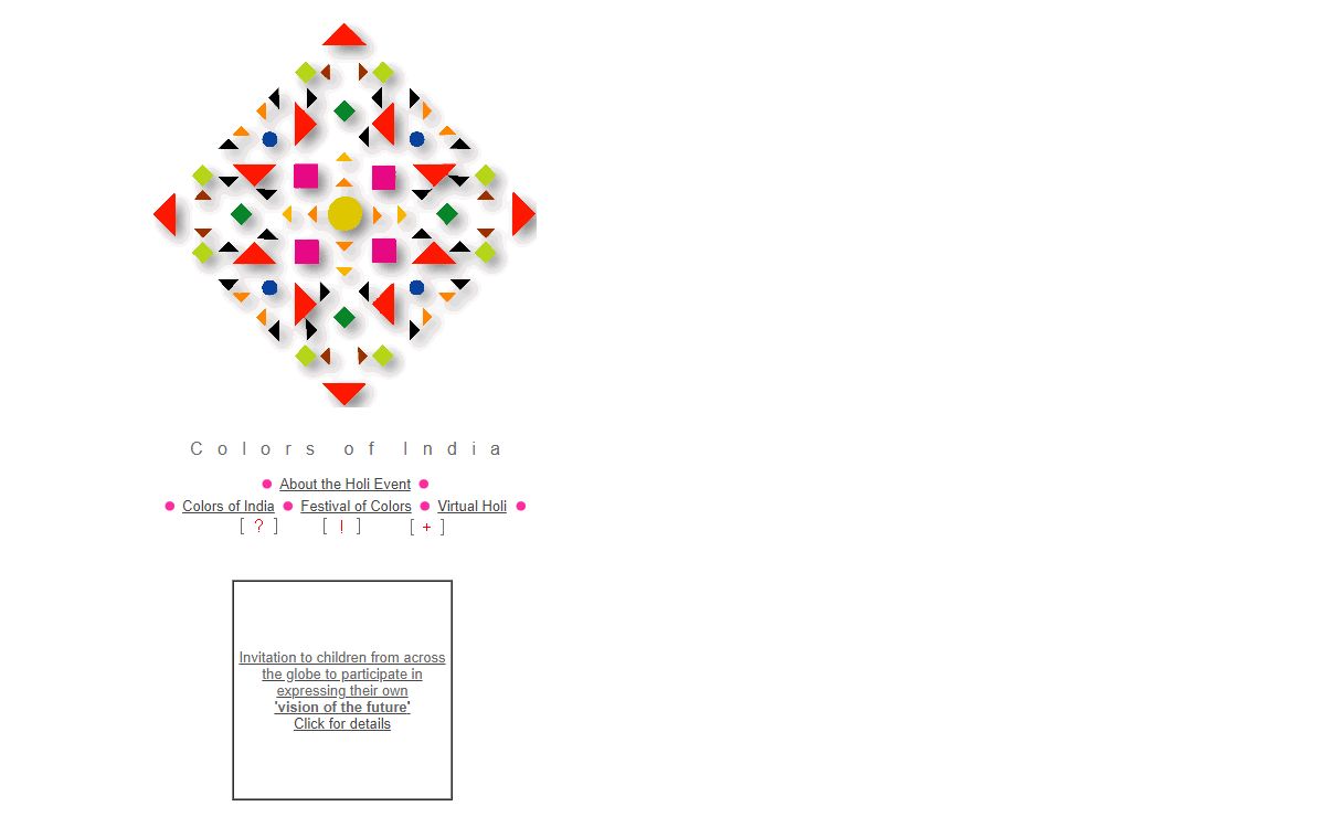 Welcome to colours of India: Holi - the festival of colors, Solar Project