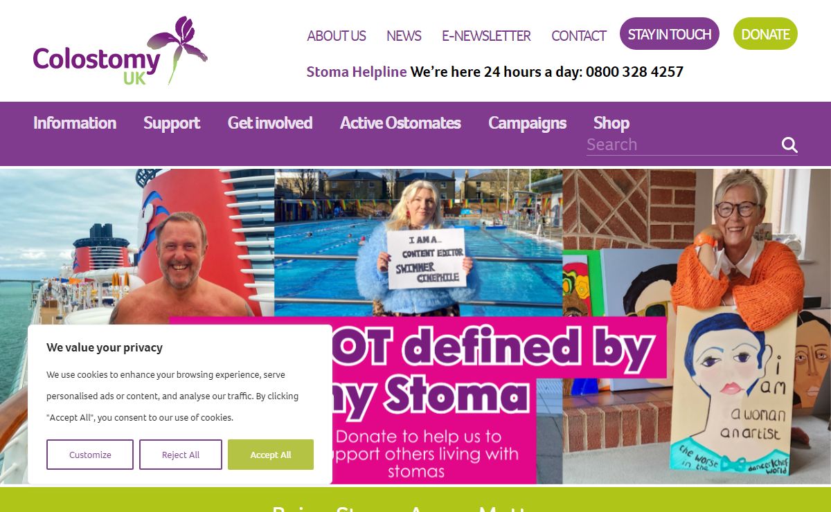 Colostomy UK - A UK charity supporting people with a stoma