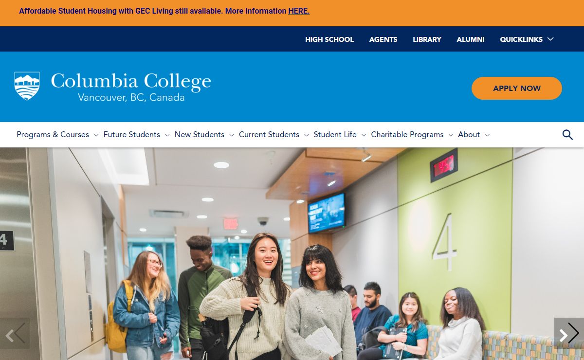 Columbia College, Vancouver | Find your voice | Since 1936
