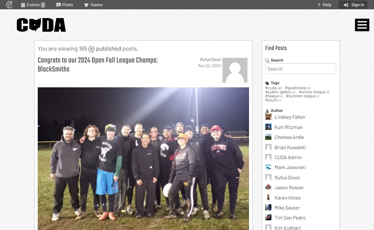 Home - Columbus Ultimate Disc Association
