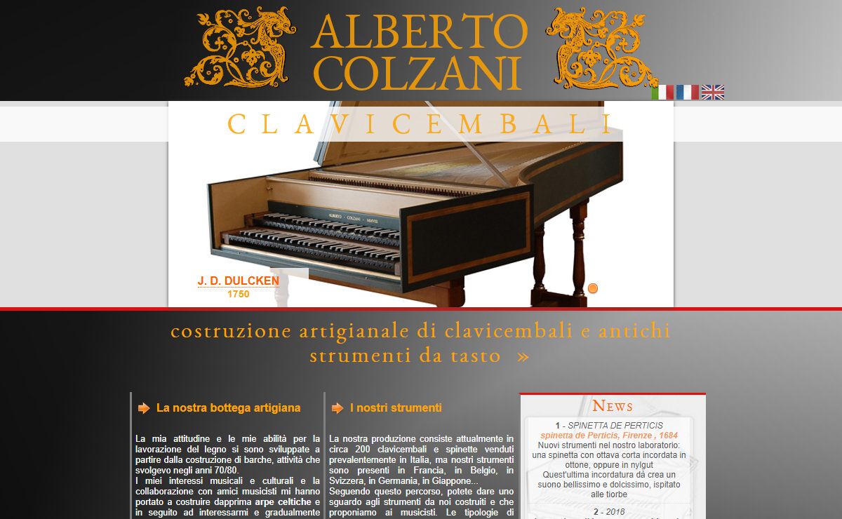 CLAVICEMBALI, costruzione, vendita e noleggio - CLAVECIN, facteur vente location de clavecins - Harpsichords manufactory, builder, maker, rent hire and sales