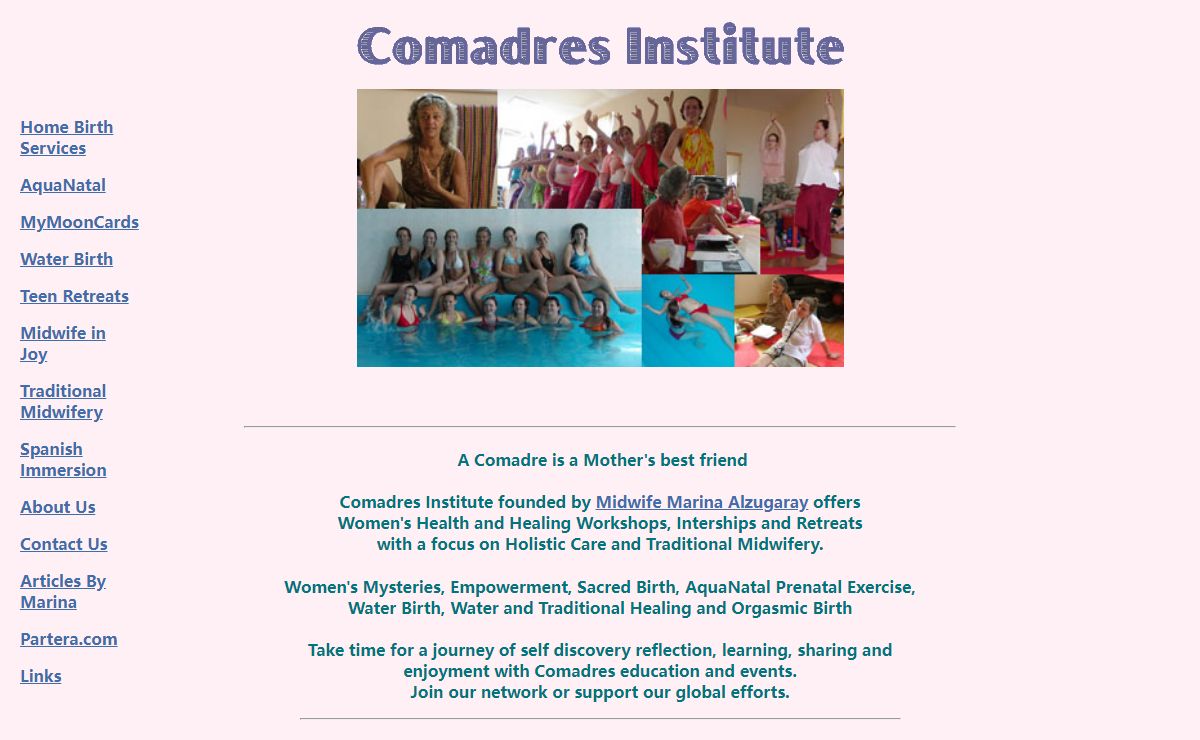 Comadres Institute - Marina Alzugaray - Classes and Workshops- Midwife Womens Health - CEU