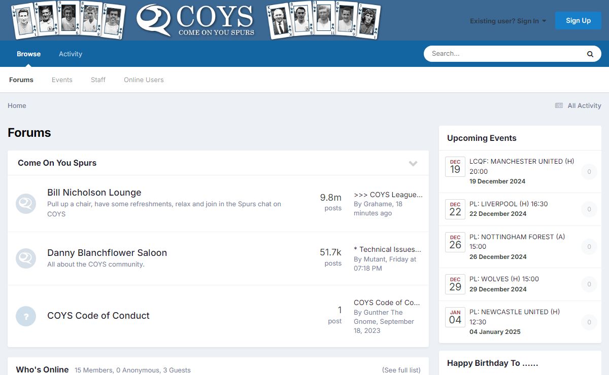 Forums - COYS