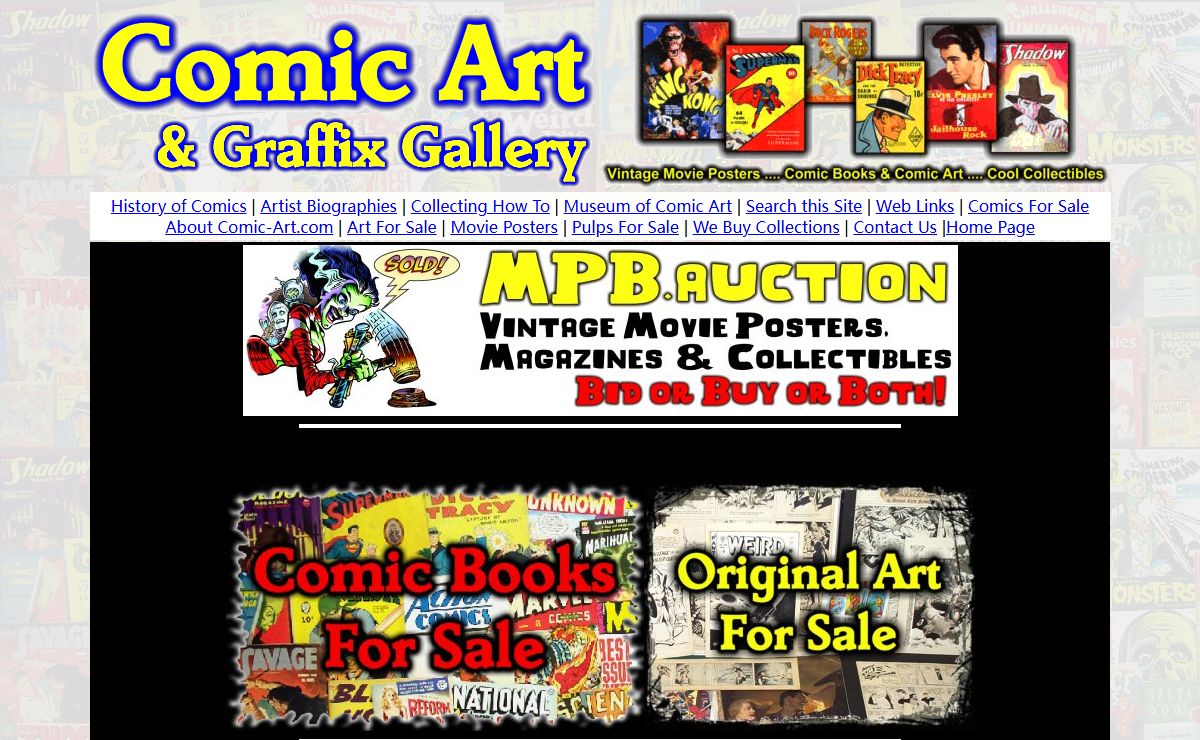 Comic Art & Graffix Gallery© your place on the web for comics...