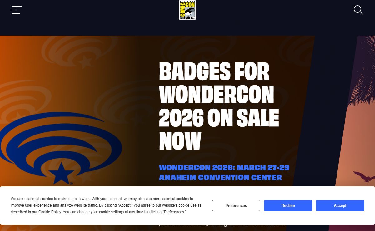 Homepage - Comic-Con International