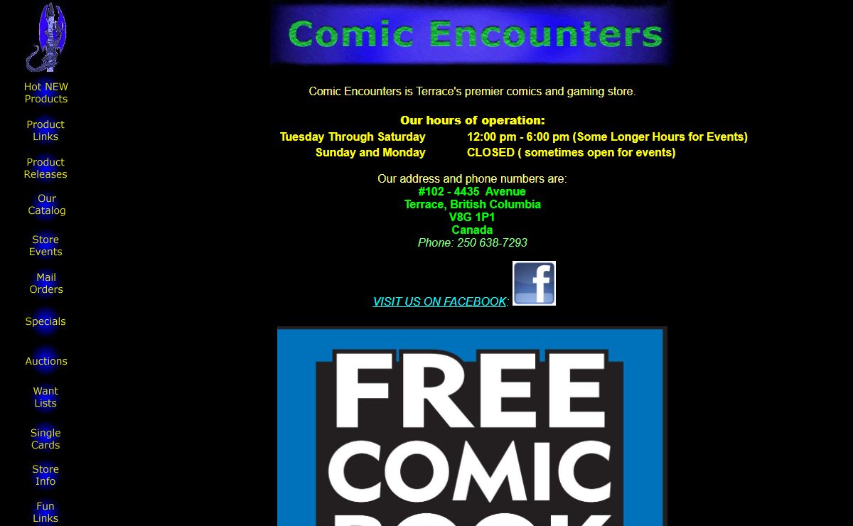 Comic Encounters Home Page