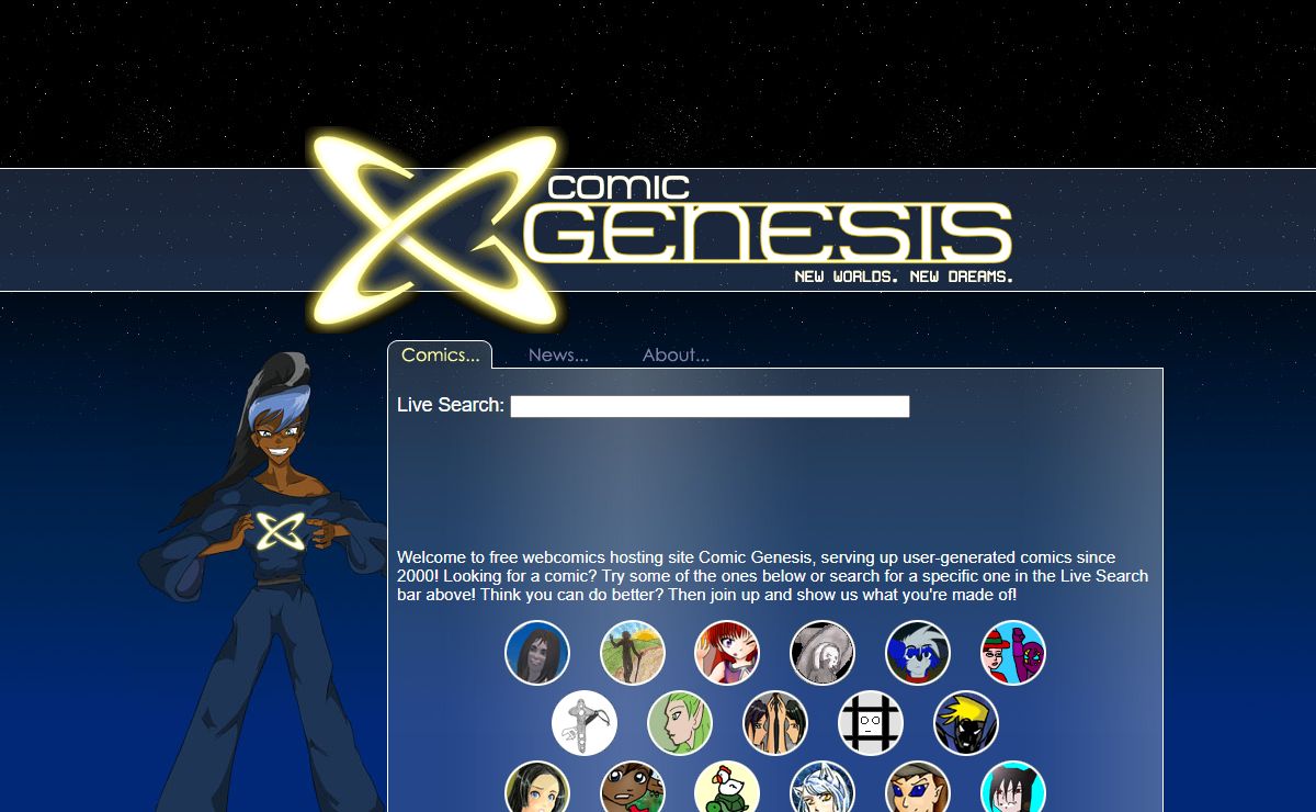 Comic Genesis - New Worlds. New Dreams.