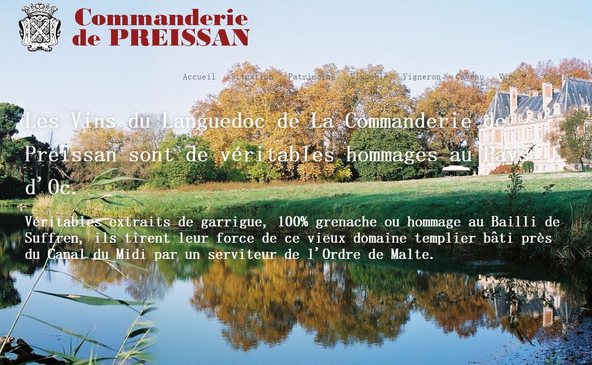 Les vins IGP Pays d'Oc de la Commanderie de Preïssan