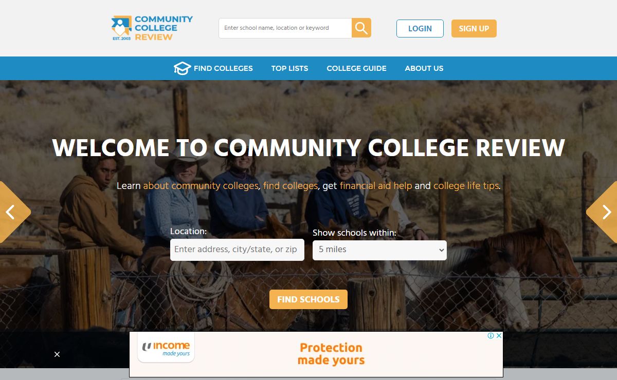Community College Review - Profiles of USA Community Colleges