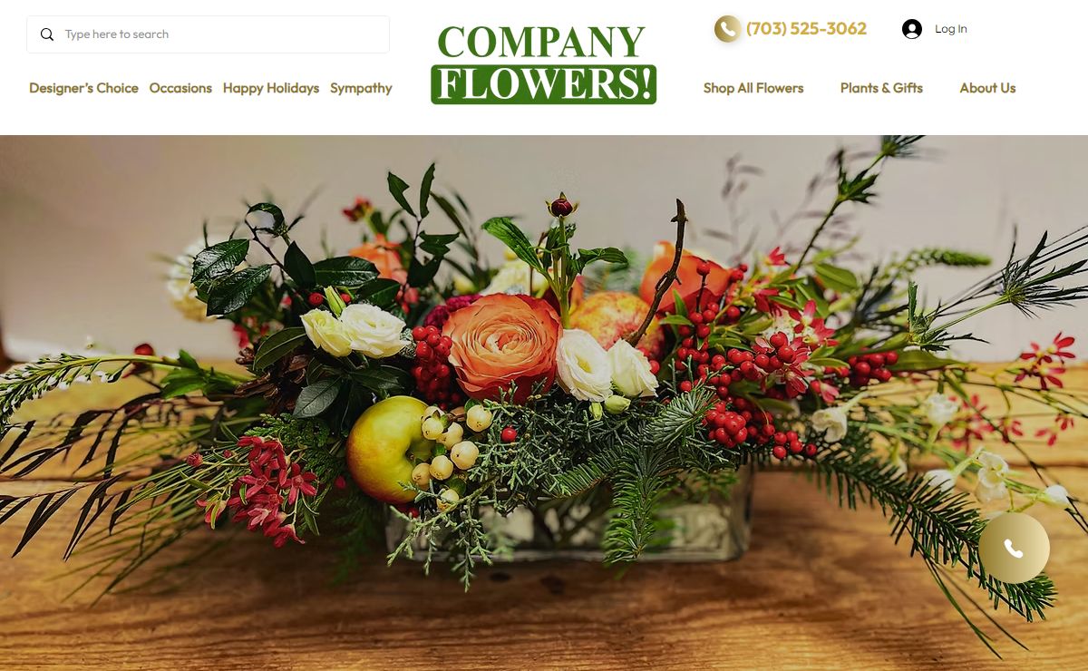 Same Day Flower Delivery in Arlington, VA & DC Area | Company Flowers