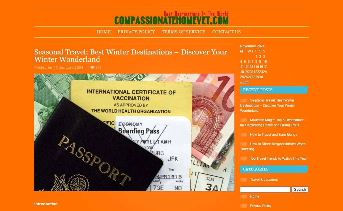 Travel Destinations & Tours -