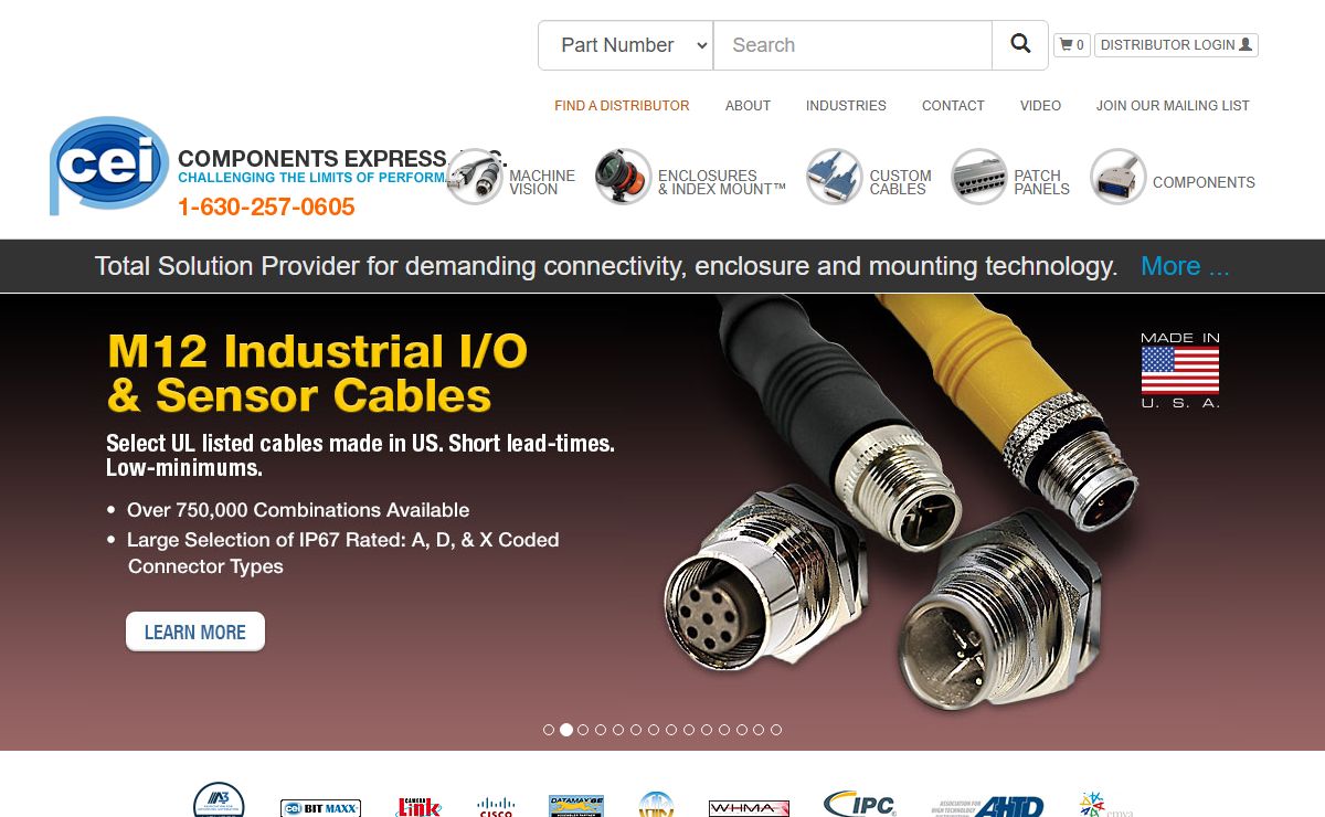 Components Express, LLC. Machine Vision and Industrial Cables