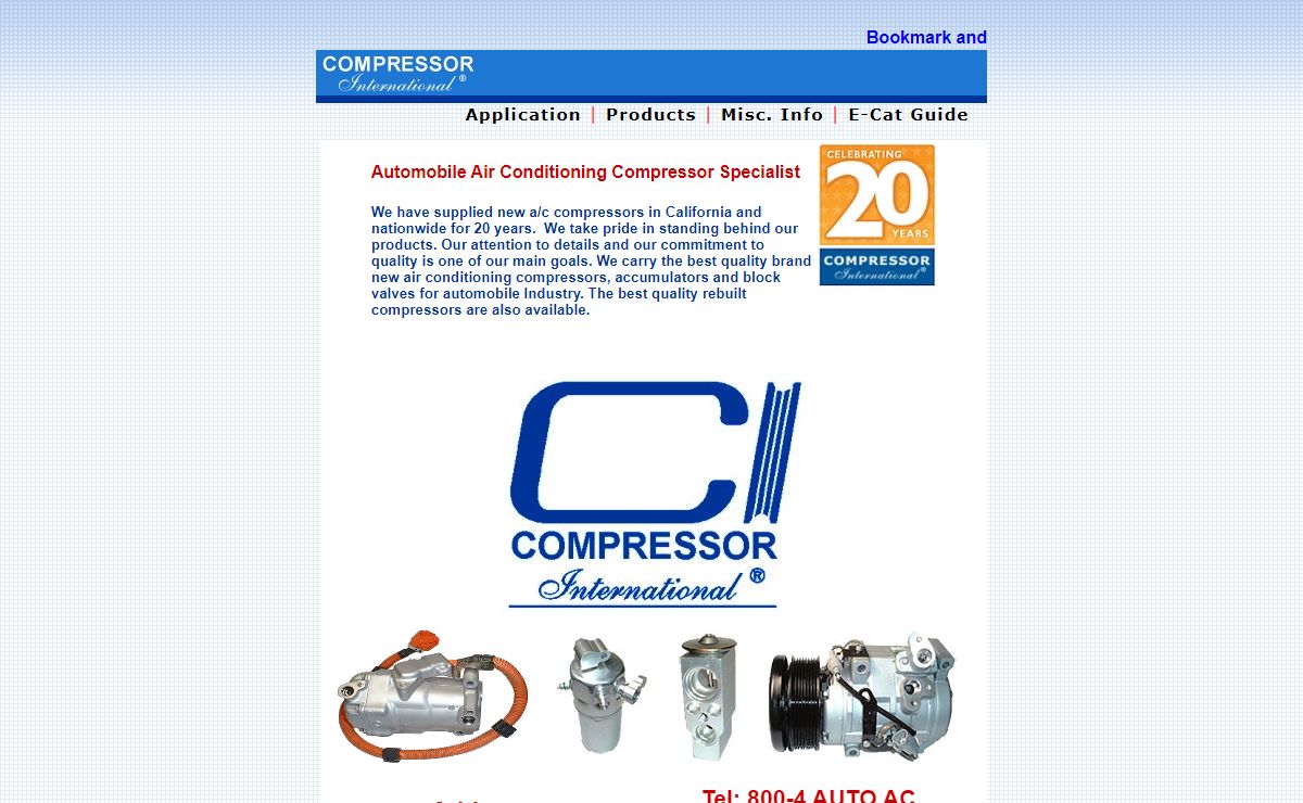 Automobile Air Conditioning Compressors, Compressor International Inc. AC Compressor, Auto Air Conditioning Parts , Air Conditioning Compressor for cars, new and rebuilt air conditioning compressor for automobile, cars air conditioning compressor, Auto Parts