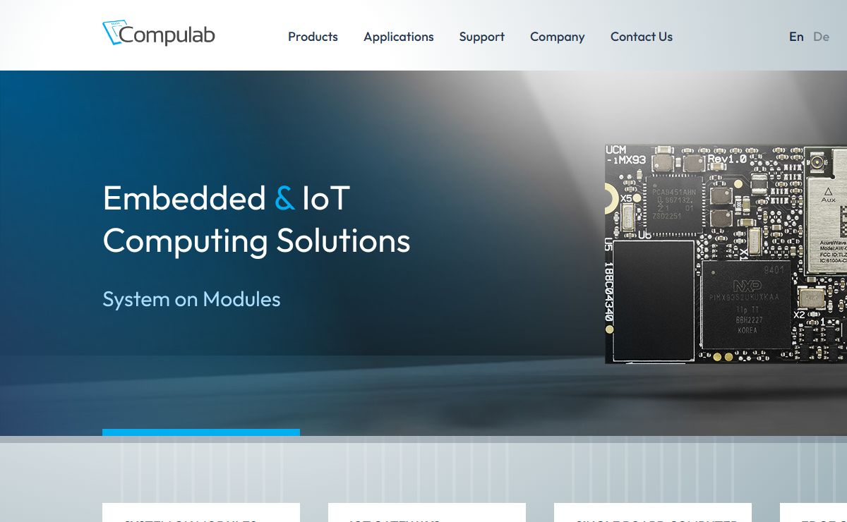 Compulab | System on Modules, IoT Gateways, Industrial Computers