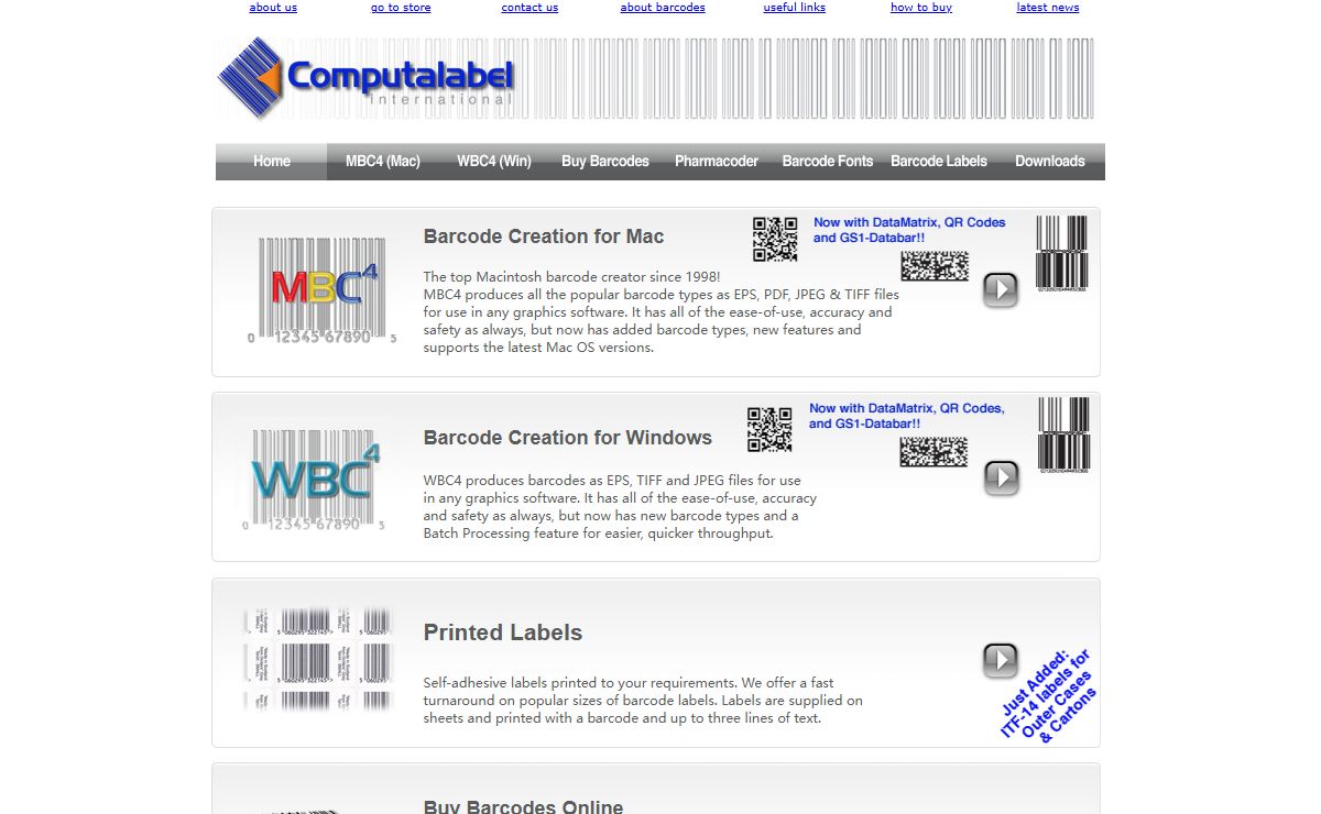Barcode Software for UPC, EAN, ITF, ISBN, Code128, QR Codes, Code39, GS1-128