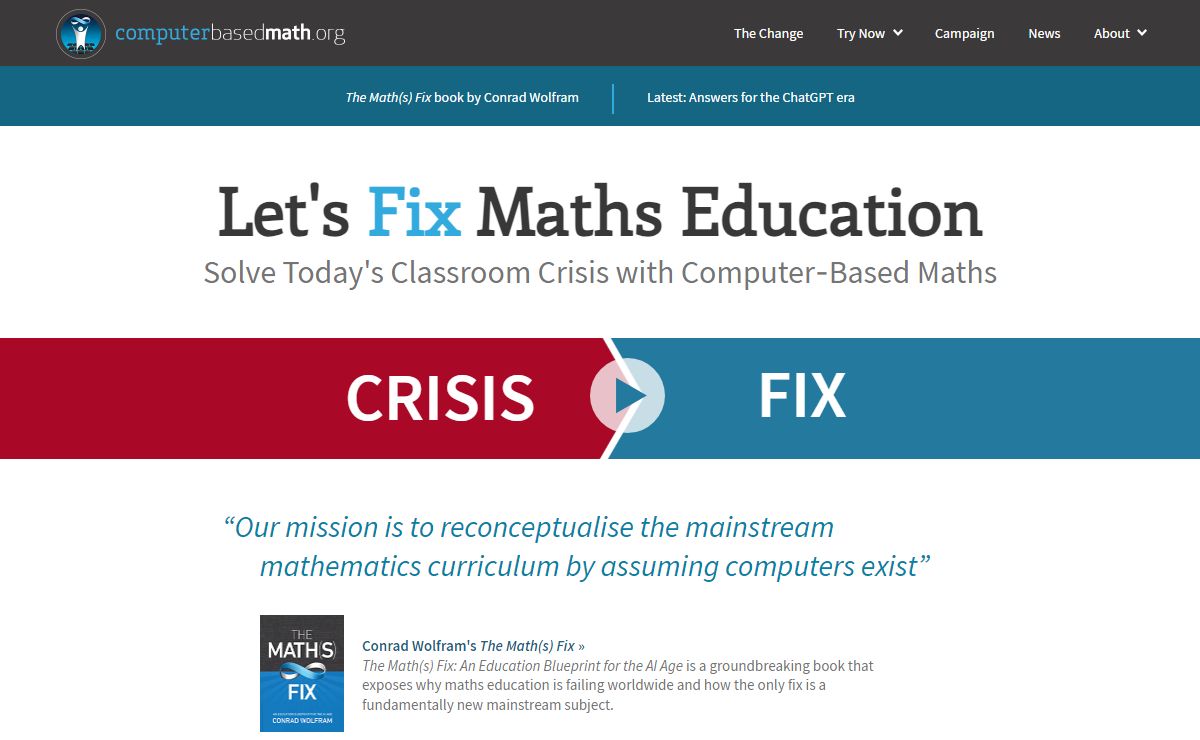 Computer-Based Maths: How to Fix Maths Education