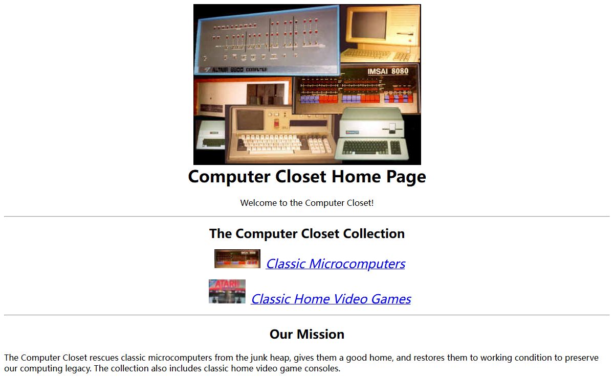 The Computer Closet - Classic Computers and Video Games