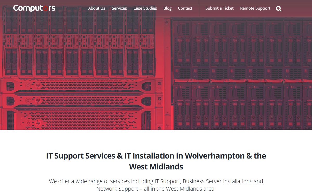 Computors - IT Support Services, IT Installation & Website Design in Wolverhampton & the West Midlands.