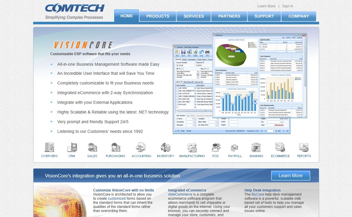 Comtech Solutions - Customizable Accounting and ERP Software