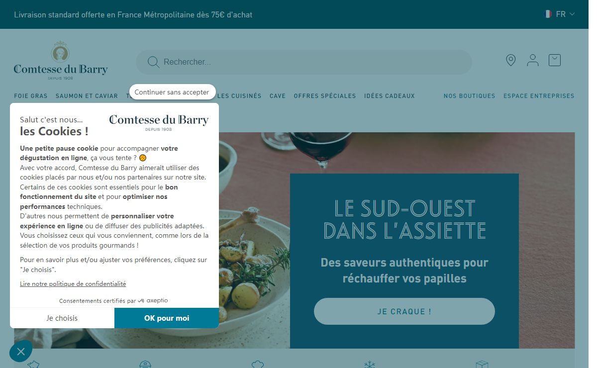 Comtesse du Barry : Épicerie fine depuis 1908