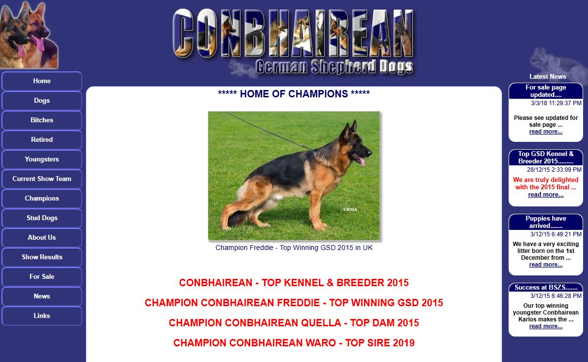 Conbhairean German Shepherd Dogs :: UK hobby breeder of german shepherd puppies in Scotland